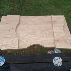 monitor stand wood riser Maple board legs hardware